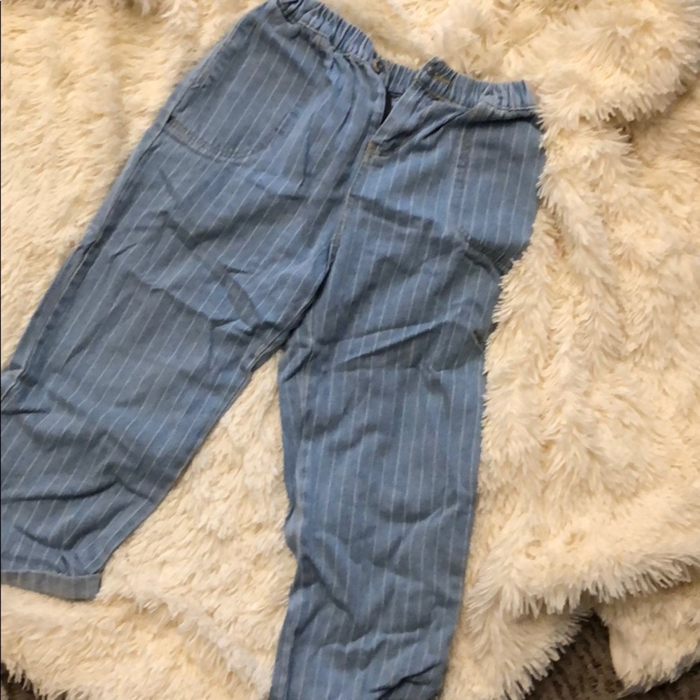Blue striped jeans